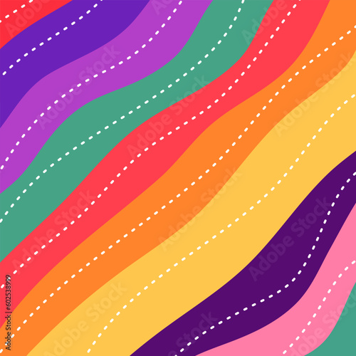 abstract colorful background in Pride Month LGBTQ+ concept vector