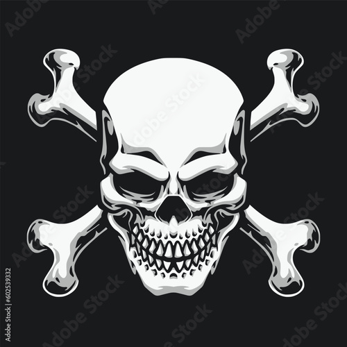skull with crossing bone logo