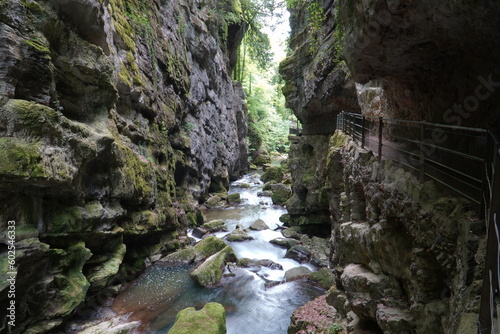 Canvastavla Taubenlochschlucht in Biel, Switzerland
