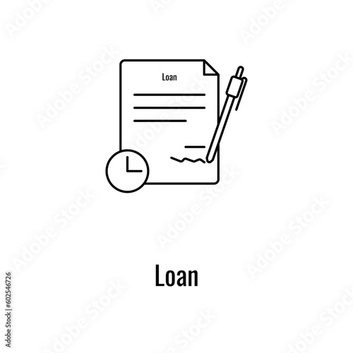 Loan line icon.