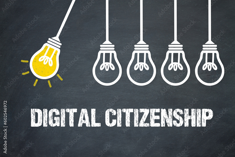Fototapeta premium Digital Citizenship 