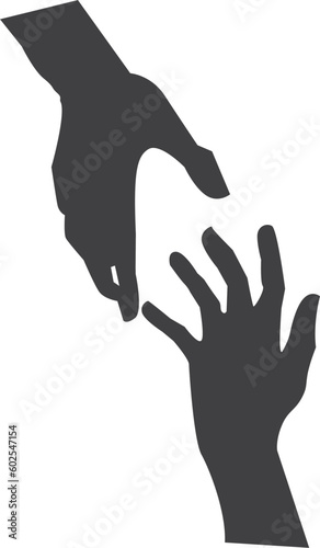 silhouette of a hand