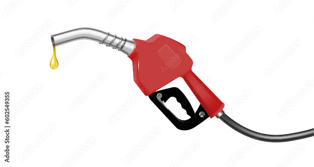 Fuel Gas Handle Pump Nozzle Realistic Object Fuel Gas Handle Pump Nozzle Realistic Object