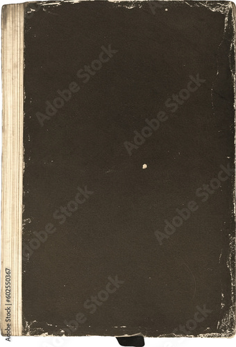 Vintage Paper with Distressed Texture and Torn Aged Edges: Rustic Brown