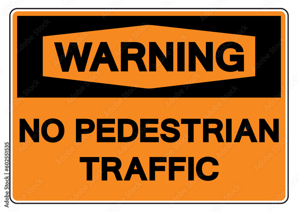 Fototapeta premium Warning No Pedestrian Traffic Symbol Sign,Vector Illustration, Isolate On White Background Label. EPS10