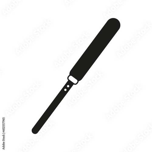 Vector Spatula for pastry chef in Doodle style. Isolated image of a kitchen tool for a cook.