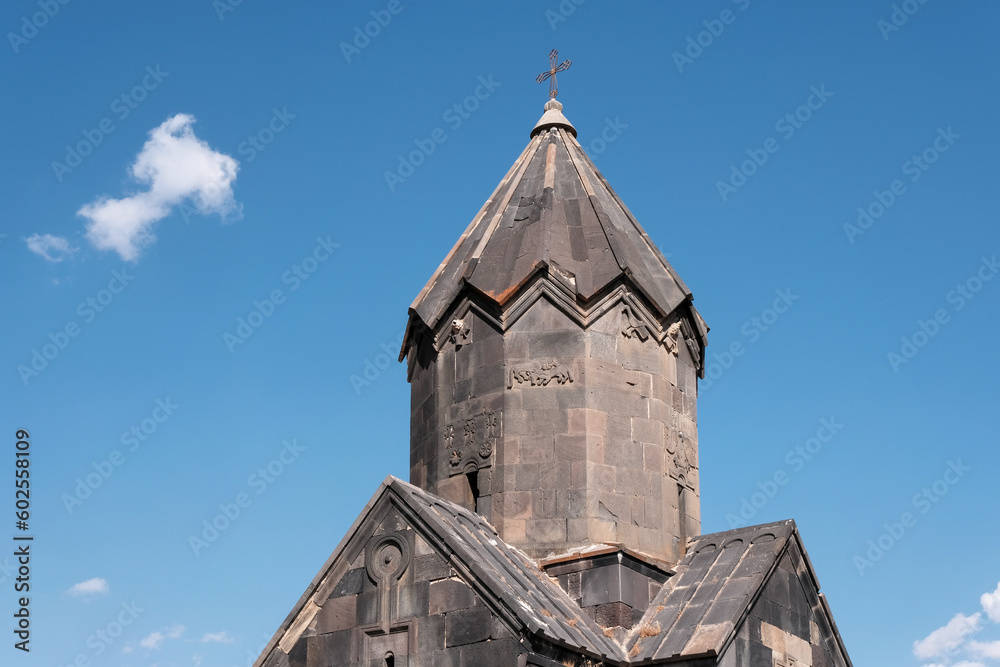 Surb Stepanos church (1273) of Tanahat Monastery on sunny autumn day. Vayots Dzor Province, Armenia.