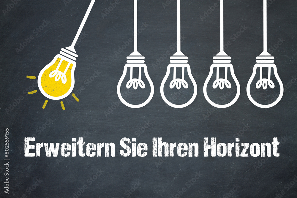 Fototapeta premium Erweitern Sie Ihren Horizont 