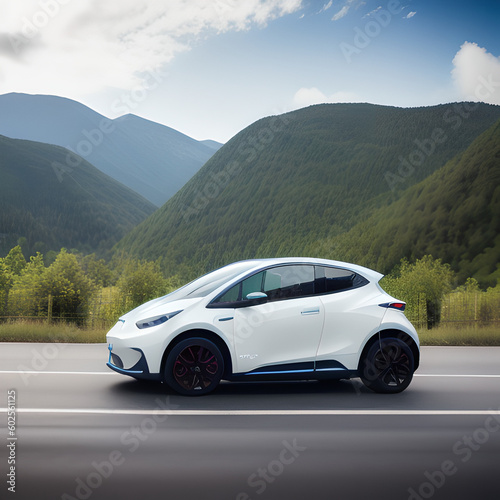 electric car in the mountains © Stefan