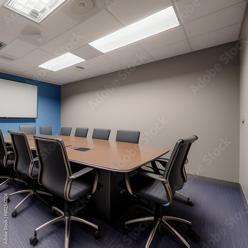 conference room with chairs and table