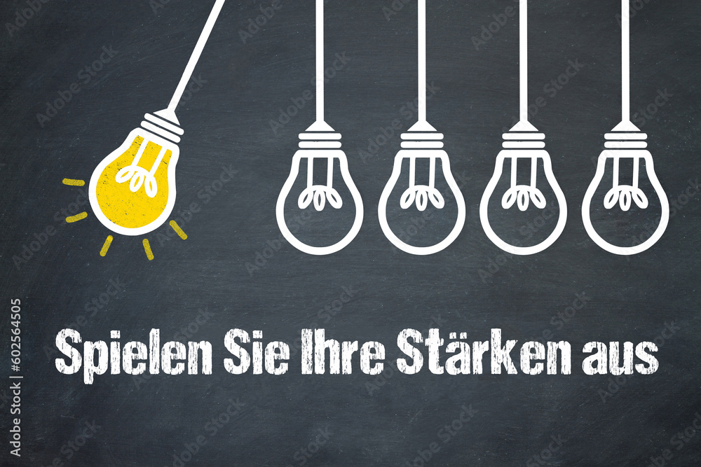 Fototapeta premium Spielen Sie Ihre Stärken aus 