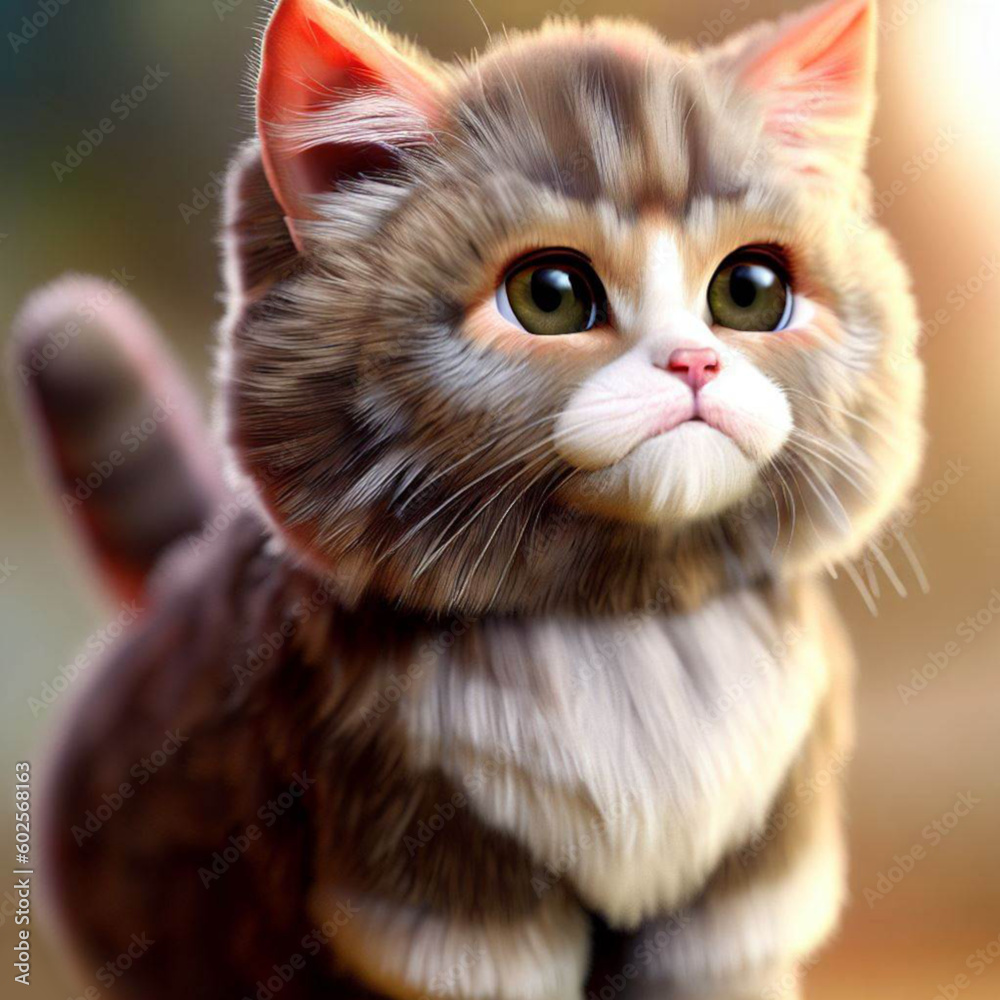 cute cat face, kitten eyes