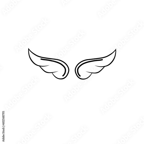 Wings Hand Drawn vector