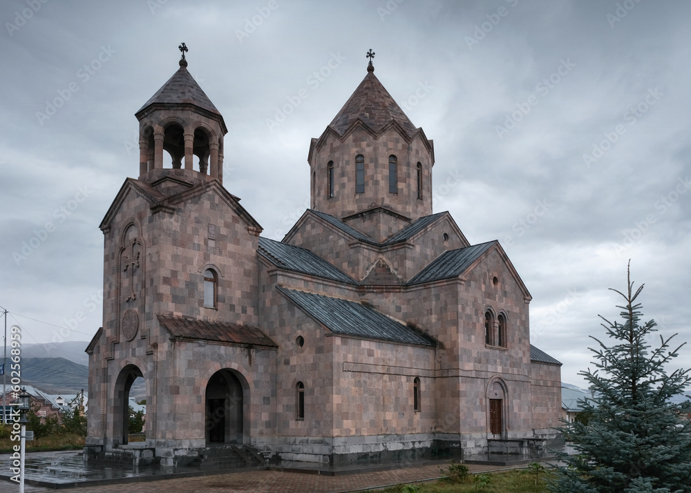 Surb Haroutyun Church on rainy autumn day. Spitak, Lori Province, Armenia. Surb Haroutyun Church on rainy autumn day. Spitak, Lori Province, Armenia.