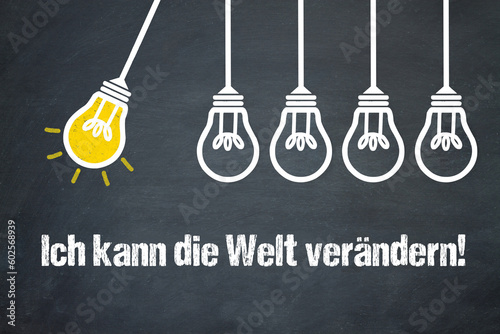 Cuadro en lienzo Ich kann die Welt verändern!