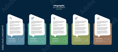 Timeline infographic design with options or steps. Infographics for business concept. Can be used for presentations workflow layout, banner, process, diagram, flow chart, info graph, annual report.