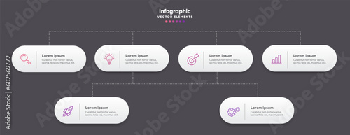Timeline infographic design with options or steps. Infographics for business concept. Can be used for presentations workflow layout, banner, process, diagram, flow chart, info graph, annual report.