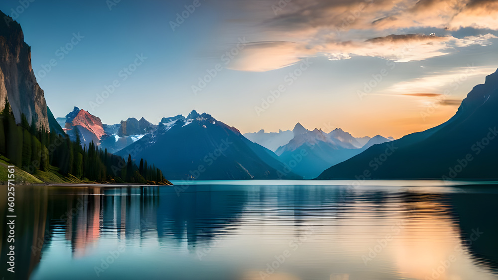 Awe-Inspiring Serenity. The Breathtaking Mountain-Lake Fusion that Stirs the Soul