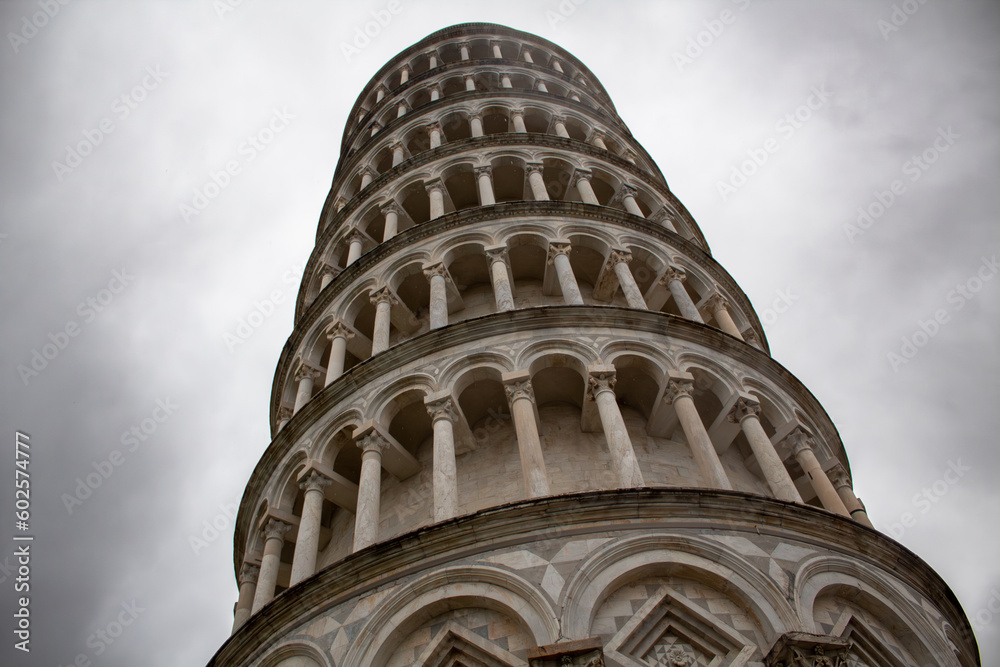 The Tower of Pisa seen of Gothic art