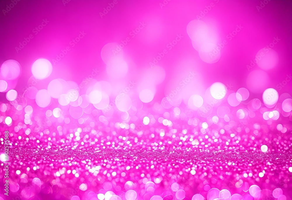 Embrace the Mesmerizing Aura of Purple and Pink Glittering Defocused Lights in a Nostalgic Background. Generative AI.