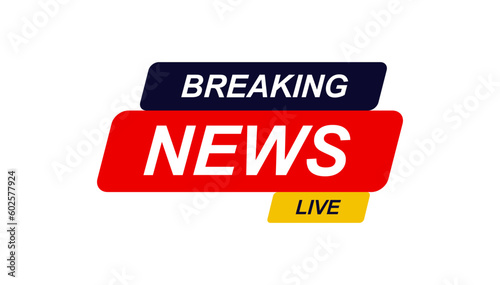 Breaking News Banner for TV, Broadcast, Radio, Headline