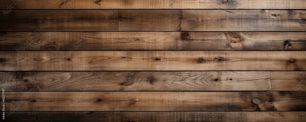 Wide banner with copy space, texture of old boards detailed brushed oak wood as background with artistic design. AI generative Wide banner with copy space, texture of old boards detailed brushed oak wood as background with artistic design. AI generative