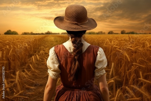 American farmer. Generate Ai © nsit0108