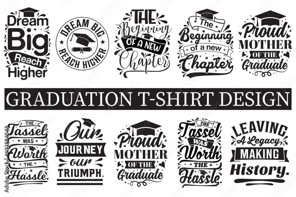 New education, graduation, graphic, lettering, school, shirt, typography, academic, award, ceremony, college, degree, graduate, hat, message, motivation, nurse, print, svg bundle, sublimation design,