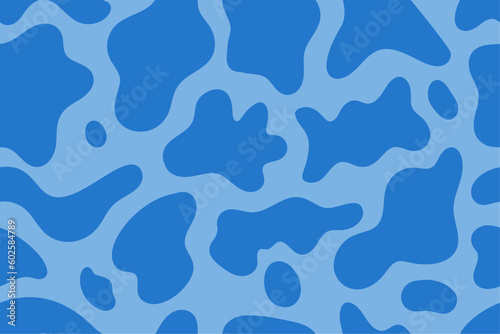 Abstract seamless pattern with blob shapes or leopard spots. Camouflage background.