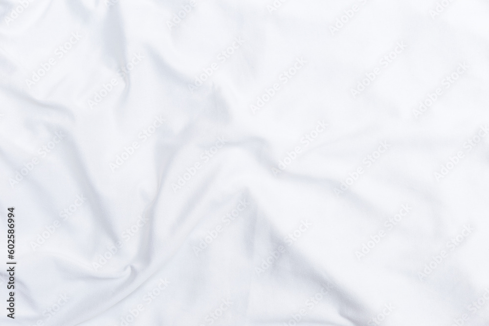White fabric background, waving white cloth texture background White fabric background, waving white cloth texture background