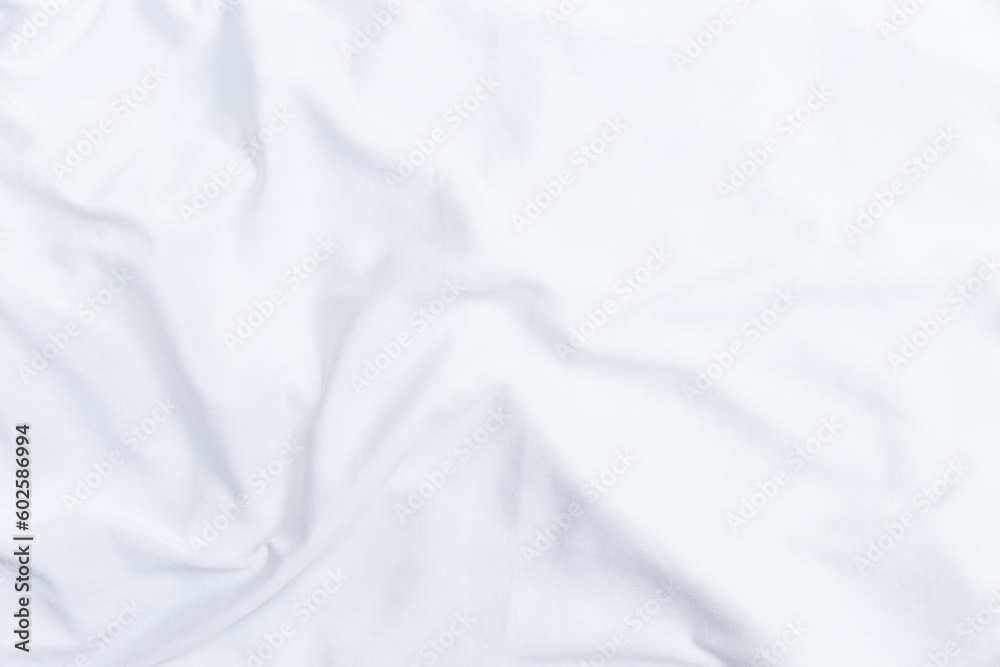 White fabric background, waving white cloth texture background