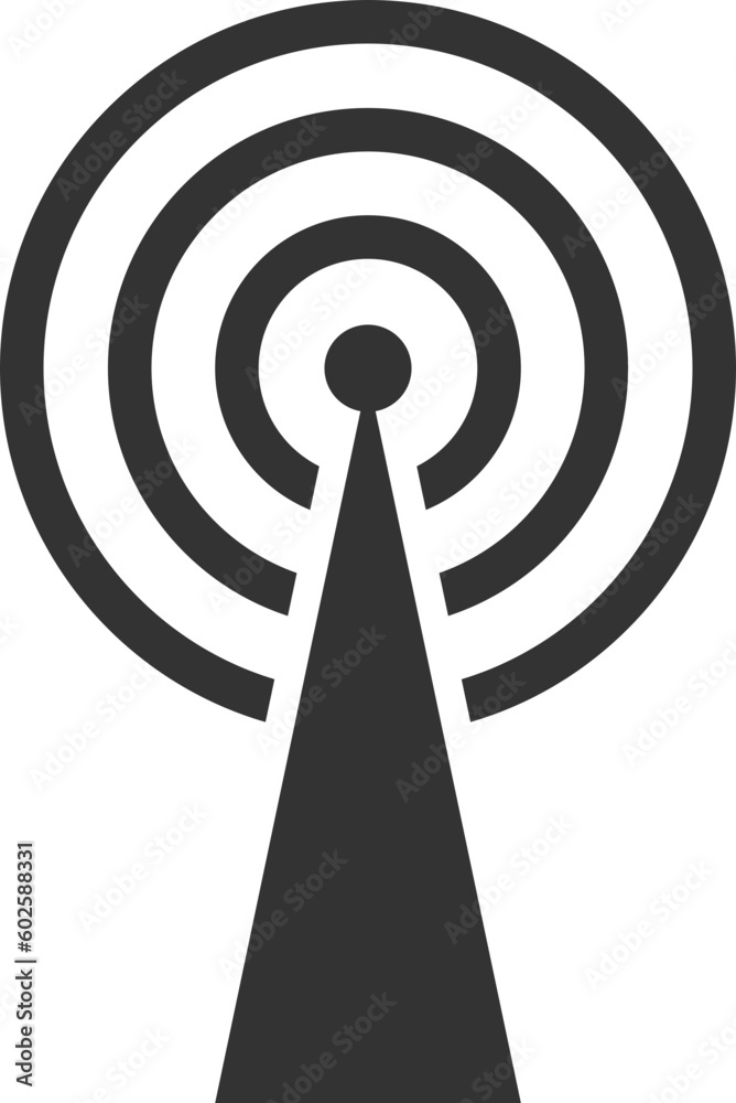 Free wi fi icon. Connection zone wifi vector symbol. Radio waves signal. Free wi fi icon. Connection zone wifi vector symbol. Radio waves signal.