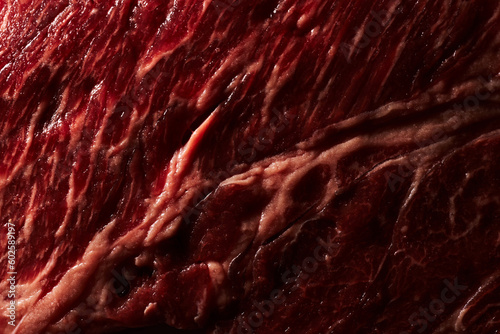 Marble meat beef steak texture close up background © Nik_Merkulov