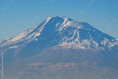 Mount Ararat on sunny autumn day. Armenia.