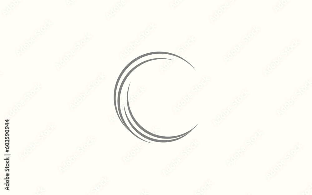 Round decorative circle line sketch set	
