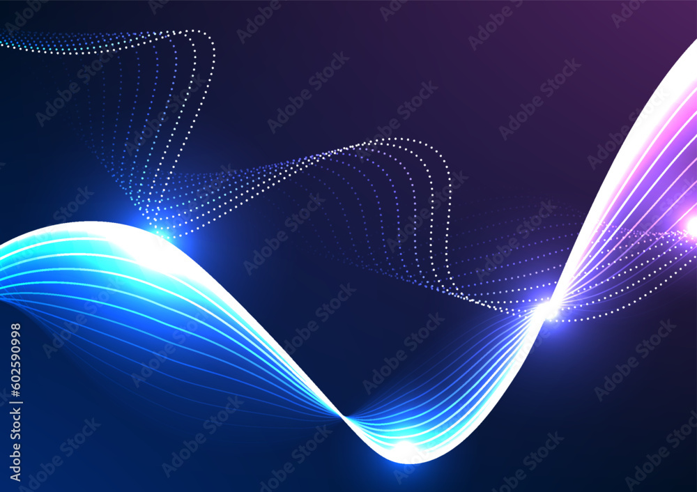 Abstract background technology Modern communication technology allows users to communicate long distances quickly. via the Internet signal network system Use lines to make waves overlapping. Abstract background technology Modern communication technology allows users to communicate long distances quickly. via the Internet signal network system Use lines to make waves overlapping.