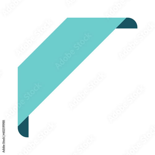 Quadro su tela flat ribbon edge frame corner