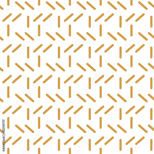 Seamless pattern background with geometric lines. Vector abstract pattern in gold color on a white background