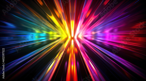 a background of colourful light refraction  generative AI