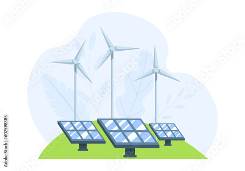 Solar panel icon, illustration vector suitable for many purposes.