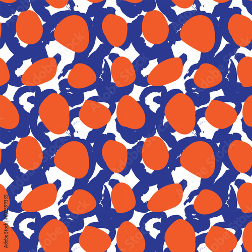 Colourful Abstract Brush Strokes Seamless Pattern Design