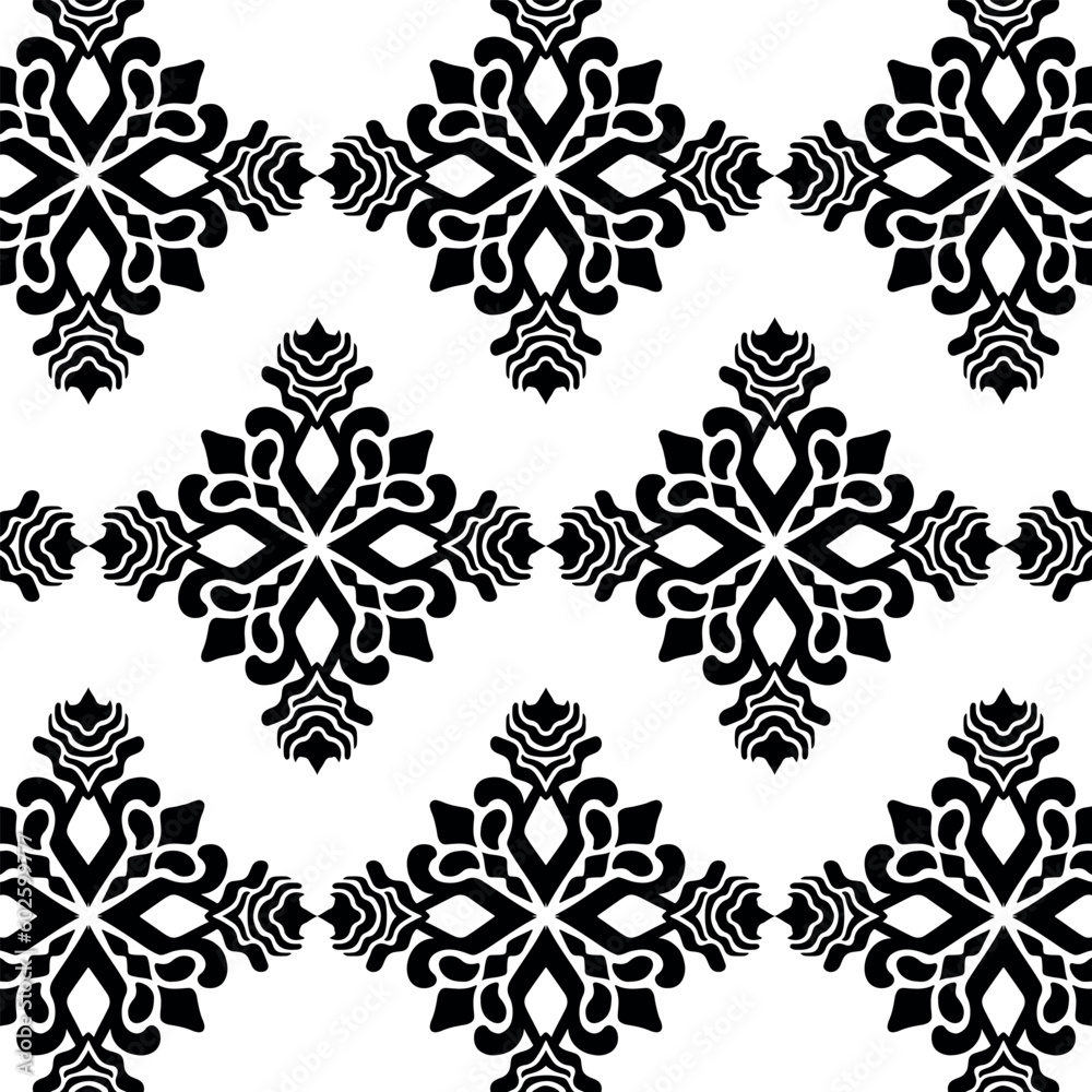 Obraz premium geometric cool abstract floral pattern