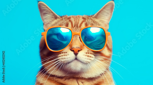 cool cat with sunglasses