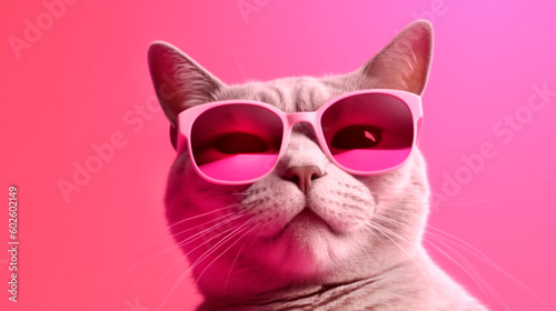 cool cat with sunglasses © Nelson