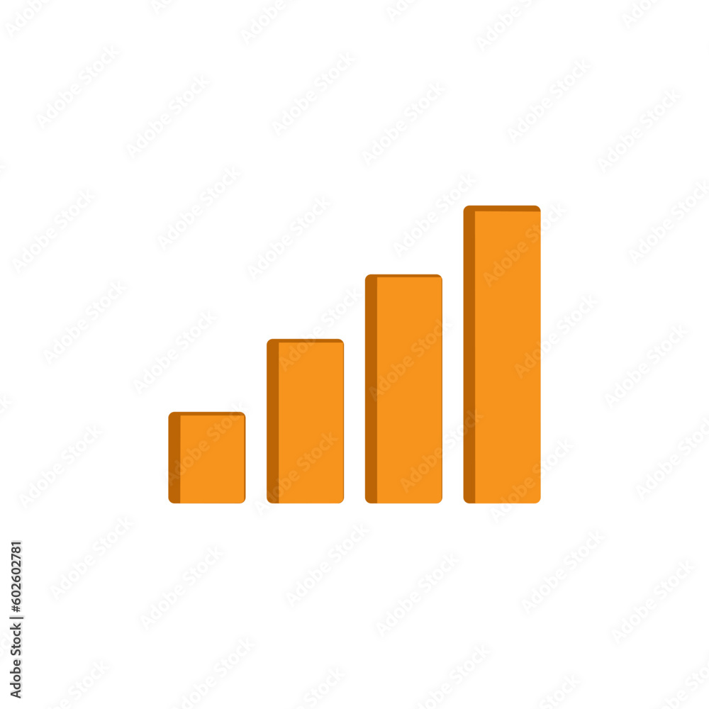 Growth icon vector logo design template flat illustration Growth icon vector logo design template flat illustration