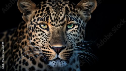 A leopard in the wild is looking at the camera © DLC Studio