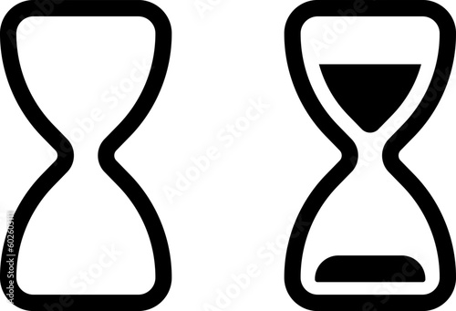Time and clock icon vector Illustration.