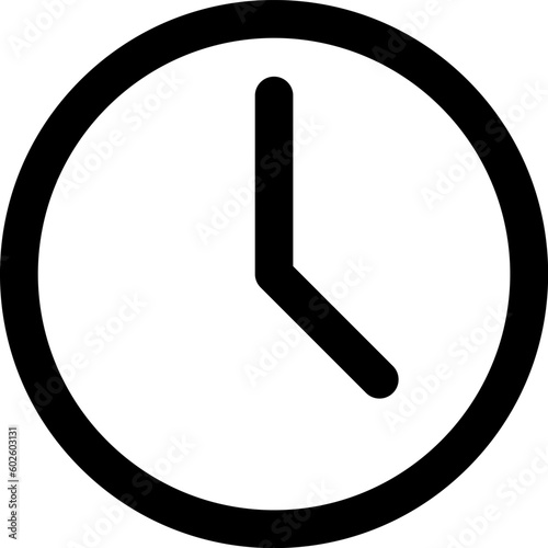 Time and clock icon vector Illustration.