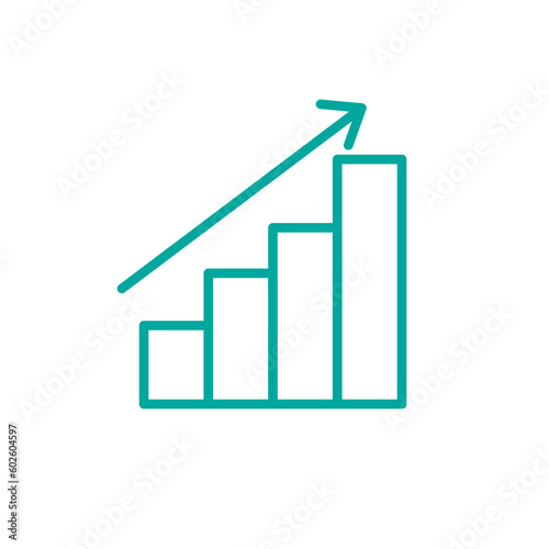 Free Download Growth icon vector logo design template flat illustration - GFXLoad