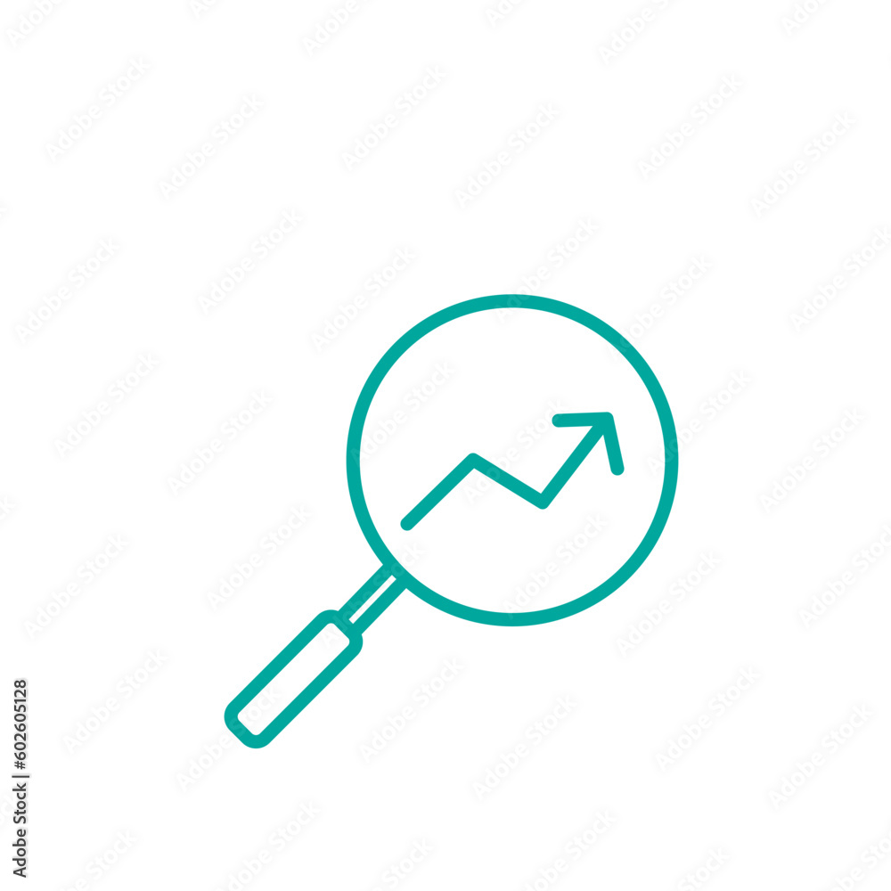 Growth icon vector logo design template flat illustration Growth icon vector logo design template flat illustration